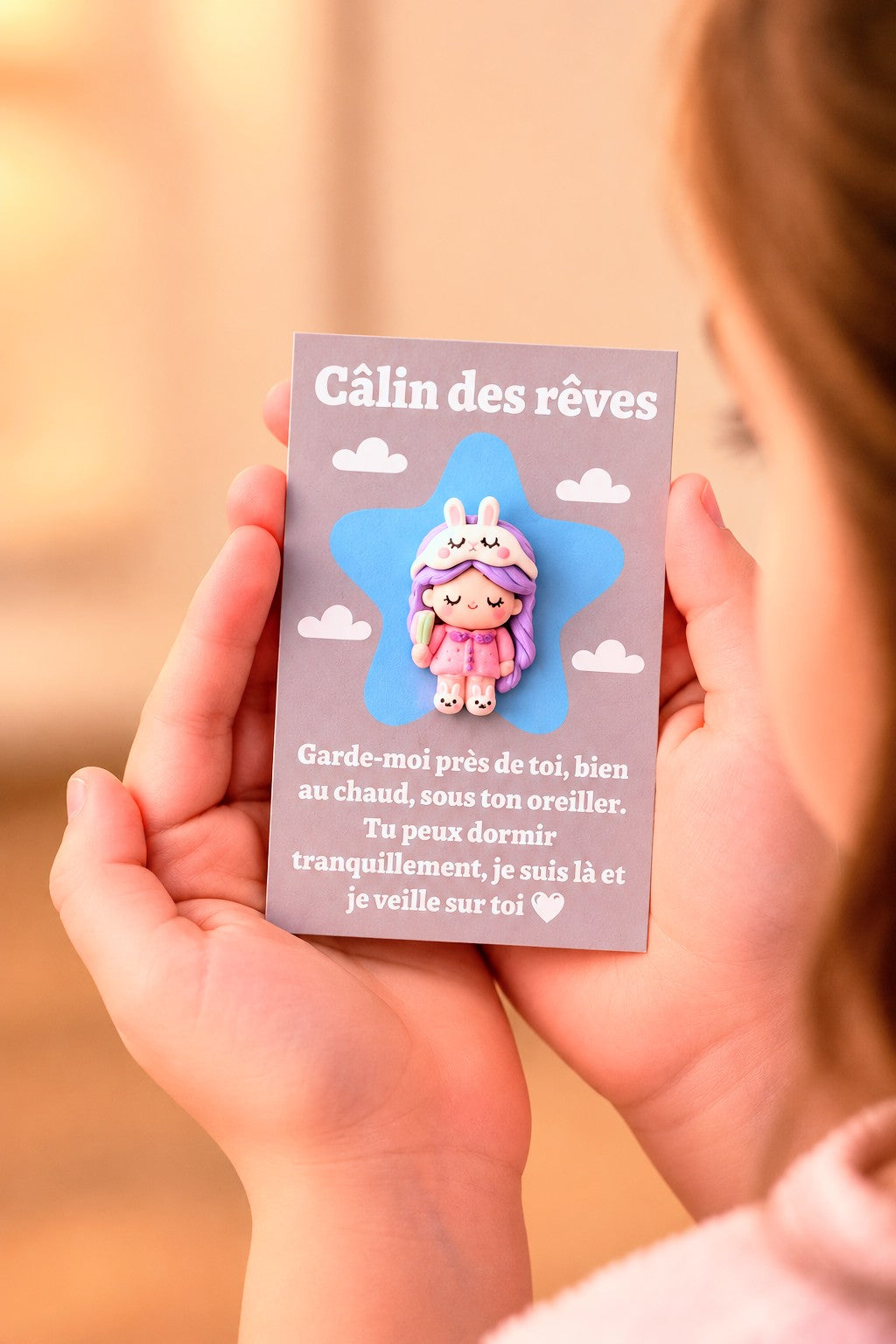 Box + porte clé + carte câlin de poche