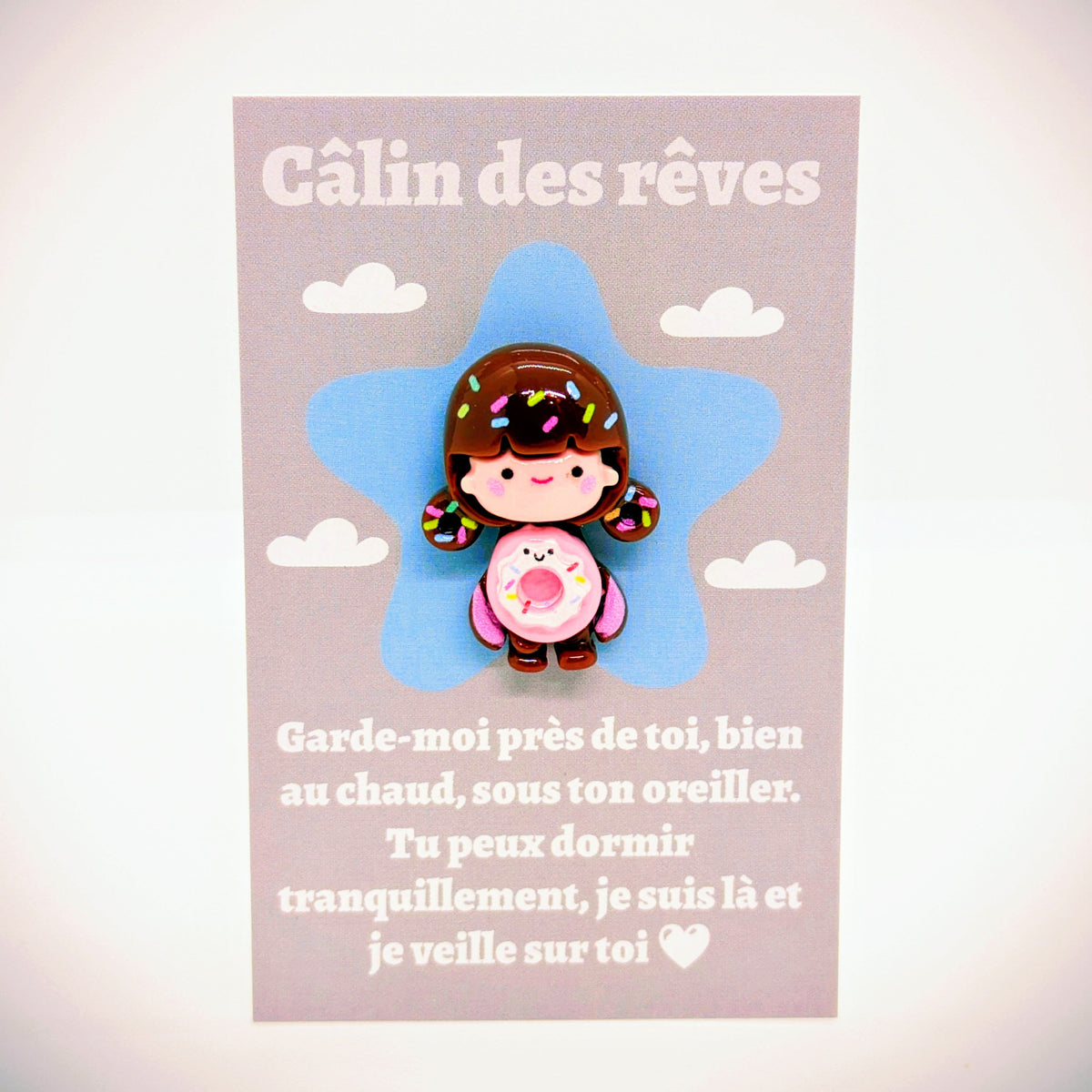 Box + porte clé + carte câlin de poche